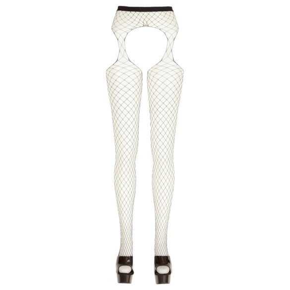 Cottelli - mrežaste čarape s otvorima - crne (S-L)