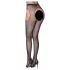 Cottelli Legwear - otvorene, sjajne, crne čarape (S-L)