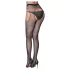 Cottelli Legwear - otvorene, sjajne, crne čarape (S-L)