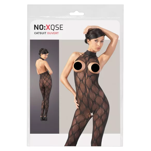 NO:XQSE - Čipkani kombinezon sa otvorom napred - XL/XXL