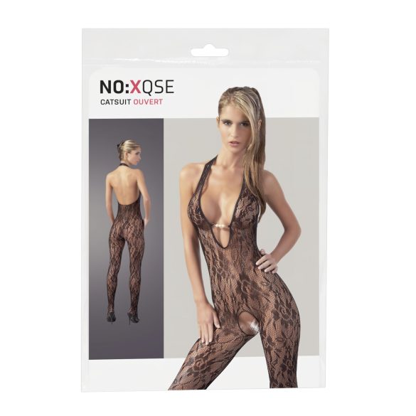 NO:XQSE - Čipkani kombinezon sa dekorativnim perlicama - L/XL