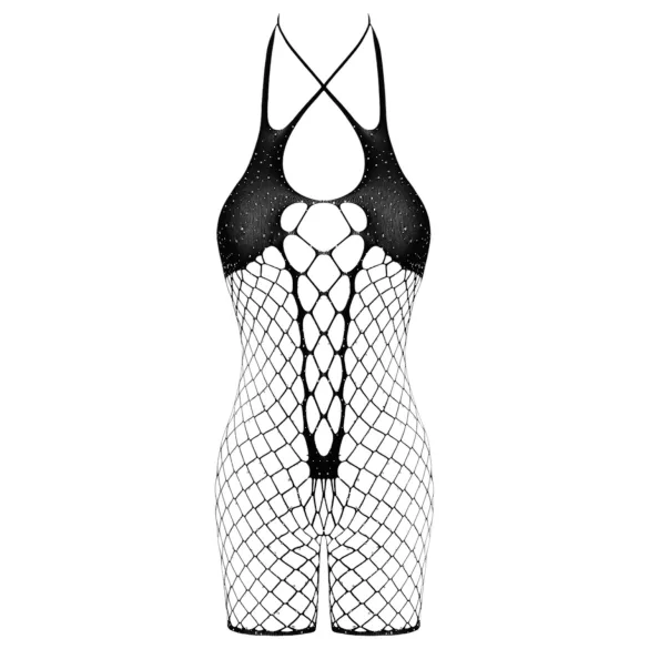 Cottelli - mrežasti otvoreni body (crna) - S-L