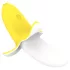 Lonely - vodootporni banana vibrator na punjenje (žuto-beli)
