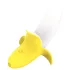 Lonely - vodootporni banana vibrator na punjenje (žuto-beli)