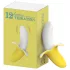 Lonely - vodootporni banana vibrator na punjenje (žuto-beli)