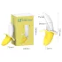 Lonely - vodootporni banana vibrator na punjenje (žuto-beli)