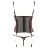 Cottelli - Ružičasti korzet i tanga (crveni) - 85C/L