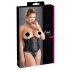 Cottelli Plus Size - satenski korset (crni)