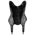Noir - Crni top sa leopard printom i halterima (crna boja)