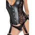 Noir - Crni top sa leopard printom i halterima (crna boja) - M