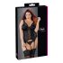 Cottelli Plus Size - Podesiva haljina sa halterima (crna)