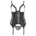 Cottelli Plus Size - Podesiva haljina sa halterima (crna)