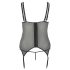 Cottelli Plus Size - Podesiva haljina sa halterima (crna)