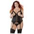 Cottelli Plus Size - Podesiva haljina sa halterima (crna) - 3XL