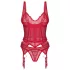 Obsessive Cupide Desir - providni čipkani set (crveni)