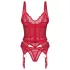 Obsessive Cupide Desir - providni čipkani set (crveni)