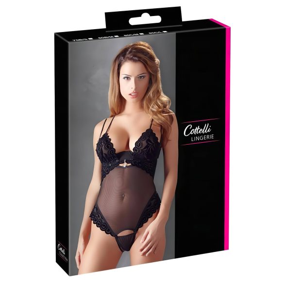 Cottelli - Baršunasti, prilagodljivi bodi (crni) - 85C/L