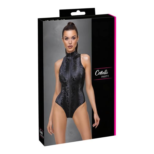 Cottelli Party - crni bodi sa zmijskim printom