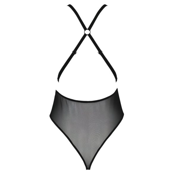 Passion Eco Zinnia - čipkasti bodi (crna) - L/XL