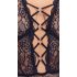 Cottelli Curves Plus Size - providni body s uzorkom (crni)