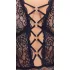 Cottelli Curves Plus Size - providni body s uzorkom (crni)