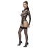 Cottelli - prozirni, crni body sa trakama - M