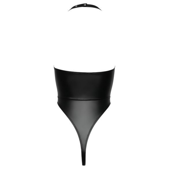 Cottelli Party - sjajni body sa okovratnikom (crna) - M