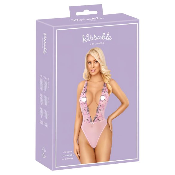 Kissable - ružičasti vez bordel (pink) - L/XL