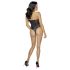 Cottelli Party - cvetni bodi (crna) - XL