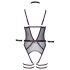 Cottelli Bondage - otvoreni body i lisice (crne)