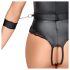 Cottelli Bondage - otvoreni body sa istaknutim grudima (crna) - L