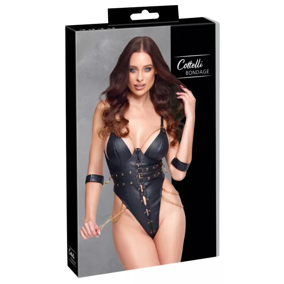 Cottelli - body za vezivanje sa lancima (crna) - L