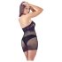 Mandy Mystery - halter mrežasta haljina i tanga (crna)