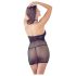 Mandy Mystery - halter mrežasta haljina i tanga (crna)