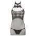 Mandy Mystery - halter mrežasta haljina i tanga (crna)