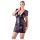 Cottelli Plus Size - crna čipkasta haljina sa mašnom - 2XL