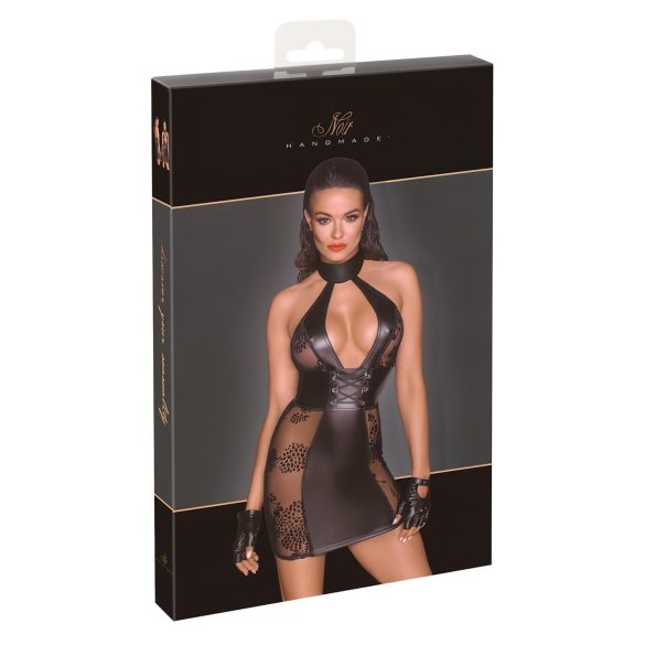 Noir - crna mini haljina sa pertlama - M