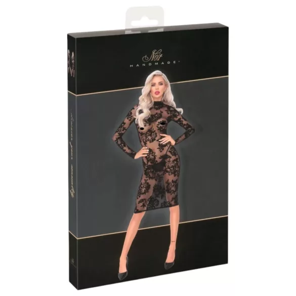 Noir - ruža, haljina s dugim rukavima (crna)