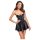 Noir Libido - mat crna mini haljina - L