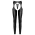 Cottelli - otvorene čaps pantalone i tanga set (crna) - M