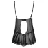 Cottelli - Zavodljivi čipkani babydoll (crni) - L