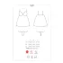 Obsessive Luvae - cvetni, mrežasti negliže i tanga (crna) - L/XL