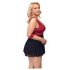 Cottelli Bondage Plus Size - crveni babydol