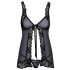 Poljubiva - otvoreni babydoll (crni)