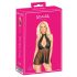 Poljubivi - čipkasta babydoll haljina s okovratnikom (crna) - L/XL