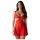 Obsessive Cupide Desir - prozirni čipkani spavaćica set (crvena)