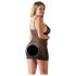 Cottelli Plus Size - čipkasta prozirna spavaćica (crna) - 2XL