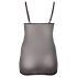Cottelli Plus Size - čipkasta prozirna spavaćica (crna) - 2XL