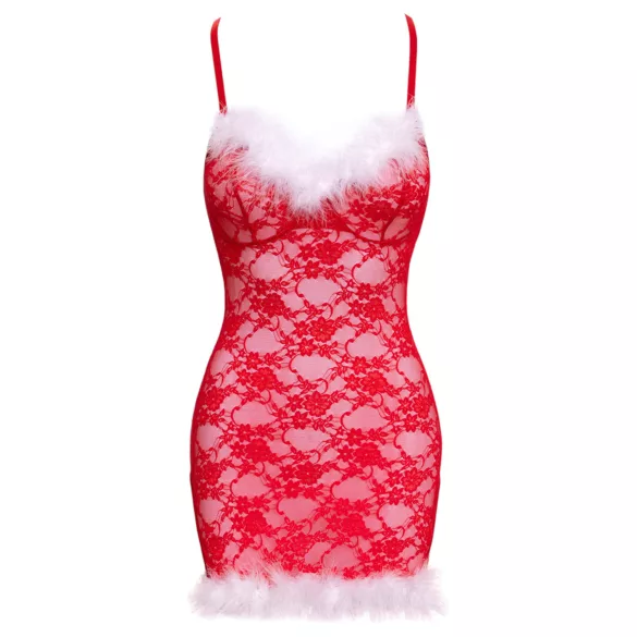 Cottelli - božićna mini haljina (crvena) - L/XL