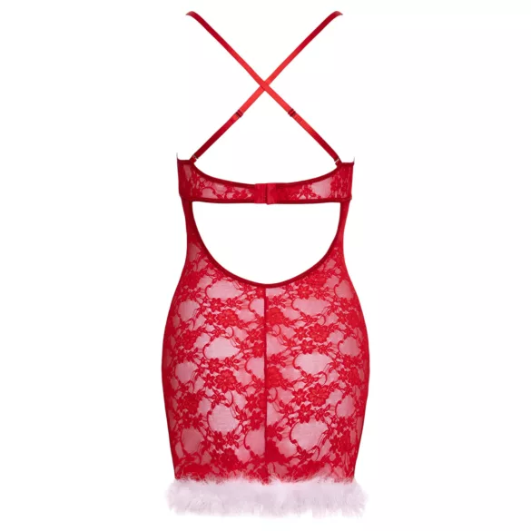 Cottelli - božićna mini haljina (crvena) - L/XL